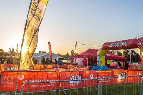 The finish line at the Chiltern 50 Challenge.